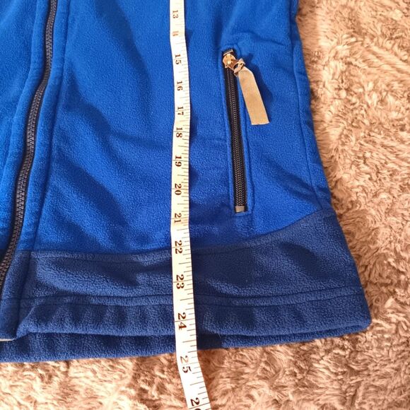 PATAGONIA Blue Fleece Zip Jacket Outdoor Warm Cozy Men's Small or Youth XL/XXL - Picture 10 of 12